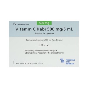 Dung dịch tiêm Vitamin C Kabi 500mg (6 ống/hộp)