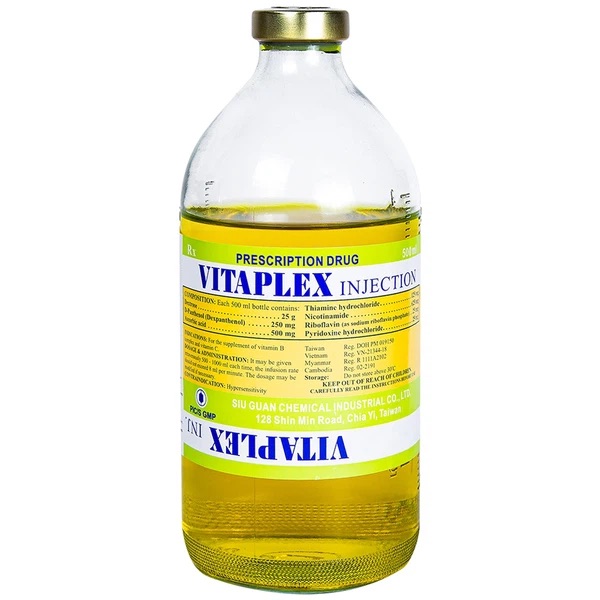 Dịch truyền bổ sung các vitamin nhóm B Vitaplex Injection (500ml)