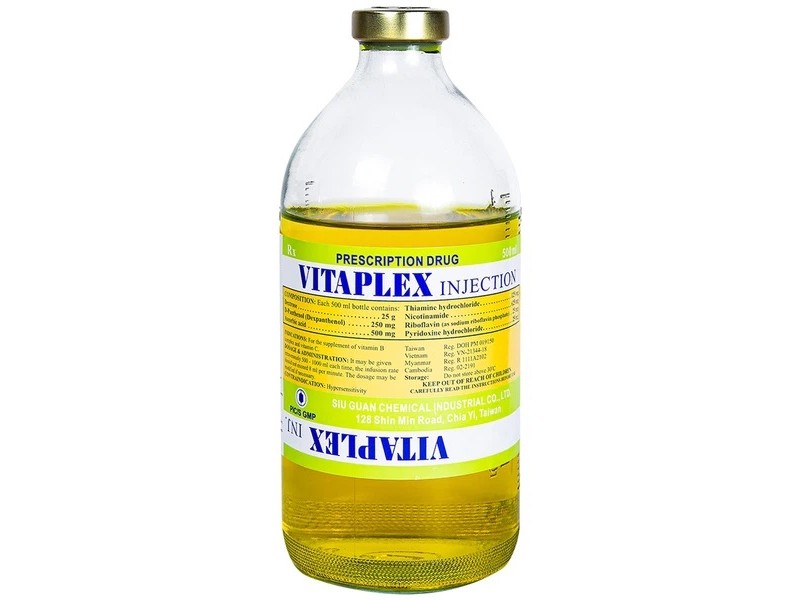 Dịch truyền bổ sung các vitamin nhóm B Vitaplex Injection (500ml)