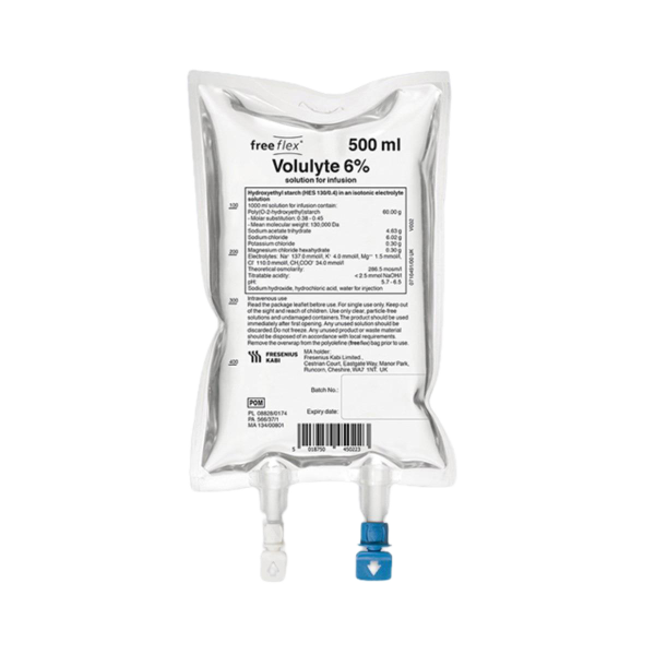 Dịch truyền Volulyte 6% 500ml (20 túi/thùng)