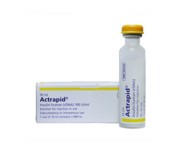 Dung dịch tiêm trị bệnh tiểu đường Actrapid 100IU/ml
