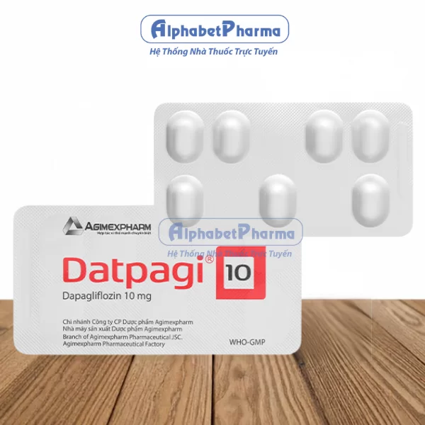 Thuốc điều trị đái tháo đường type 2 Datpagi 10mg (4 vỉ x 7 viên/hộp)