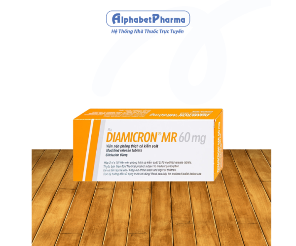 Thuốc trị bệnh tiểu đường Diamicron MR 60mg (2 vỉ x 15 viên/hộp)