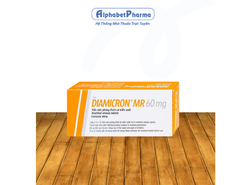 Thuốc trị bệnh tiểu đường Diamicron MR 60mg (2 vỉ x 15 viên/hộp)