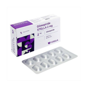 Thuốc điều trị tiểu đường Glimepiride Stella 2mg (3 vỉ x 10 viên/hộp)