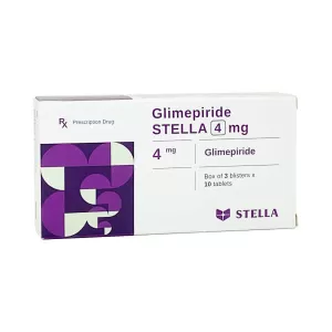 Glimepiride Stella 4mg (3 vỉ x 10 viên/hộp)