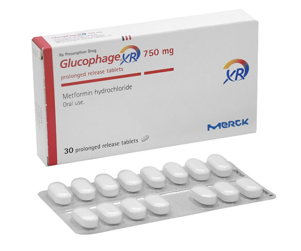 Thuốc trị bệnh tiểu đường Glucophage XR 750mg (2 vỉ x 15 viên/hộp)