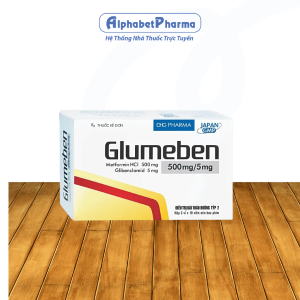 Thuốc trị bệnh tiểu đường Glumeben DHG 500mg/5mg (3 vỉ x 10 viên/hộp)