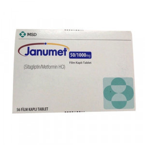 Thuốc trị bệnh tiểu đường Janumet 50/1000mg (8 vỉ x 7 viên/hộp)