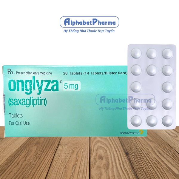Thuốc trị bệnh tiểu đường Onglyza 5mg (2 vỉ x 14 viên/hộp)