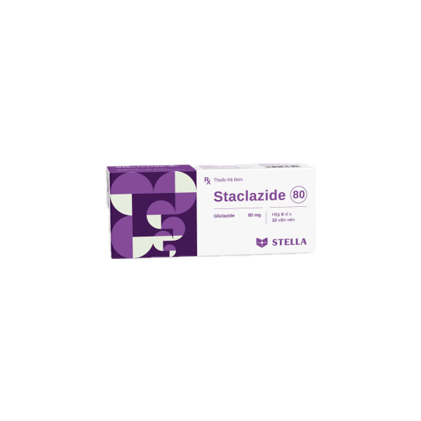 Thuốc trị bệnh tiểu đường Staclazide 80mg (6 vỉ x 10 viên/hộp)