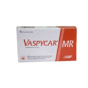 Thuốc trị đau thắt ngực Vaspycar MR 35mg (2 vỉ x 30 viên/hộp)