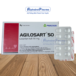 Thuốc điều trị cao huyết áp, suy tim Agilosart 50 (4 vỉ x 10 viên/hộp)