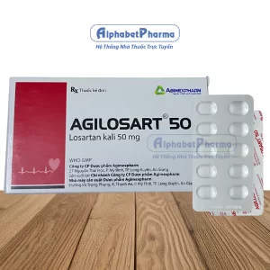Thuốc điều trị cao huyết áp, suy tim Agilosart 50 (4 vỉ x 10 viên/hộp)