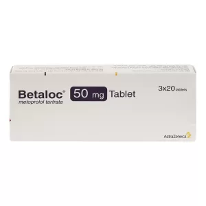 Betaloc 50mg (3 vỉ x 20 viên/hộp) 