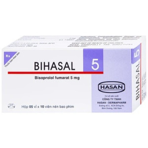 Thuốc trị cao huyết áp Bihasal 5mg (5 vỉ x 10 viên/hộp)