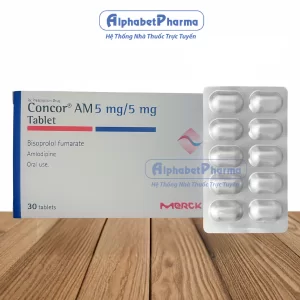 Concor AM 5mg/5mg (3 vỉ x 10 viên/hộp)