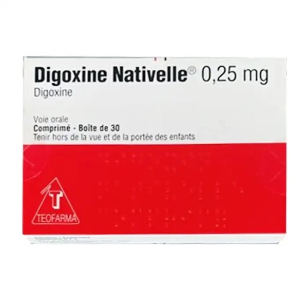 Thuốc điều trị suy tim sung huyết Digoxine Nativelle 0.25mg (30 viên/hộp)