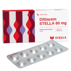 Thuốc điều trị đau thắt ngực Diltiazem Stella 60mg (3 vỉ x 10 viên/hộp)