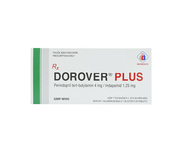 Thuốc điều trị tăng huyết áp Dorover Plus (30 viên/hộp)
