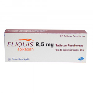 Thuốc chống đông Eliquis 2.5mg (2 vỉ x 10 viên/hộp)