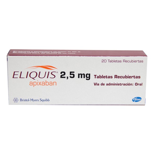 Thuốc chống đông Eliquis 2.5mg (2 vỉ x 10 viên/hộp)