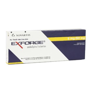 Thuốc điều trị tăng huyết áp Exforge 5mg/80mg (2 vỉ x 14 viên/hộp)