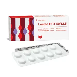 Lostad HCT 50mg/12.5mg (3 vỉ x 10 viên/hộp)