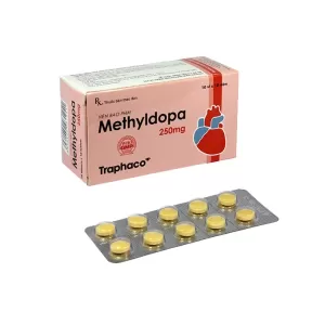 Methyldopa 250mg Traphaco (10 vỉ x 10 viên/hộp)