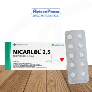 Thuốc trị cao huyết áp Nicarlol 2.5mg (3 vỉ x 10 viên/hộp)