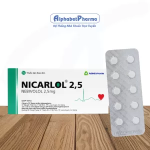 Thuốc trị cao huyết áp Nicarlol 2.5mg (6 vỉ x 10 viên/hộp)