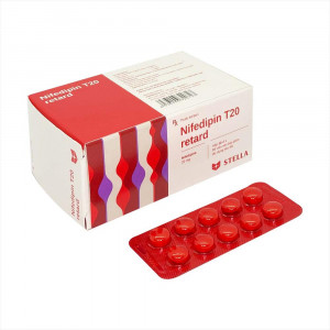 Thuốc điều trị cao huyết áp Nifedipin T20 retard (10 vỉ x10 viên/hộp)