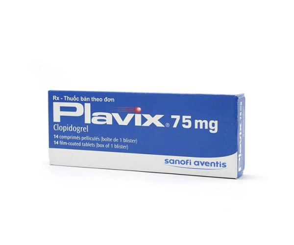 Thuốc giảm nguy cơ thành lập huyết khối Plavix 75mg (14 viên/hộp)