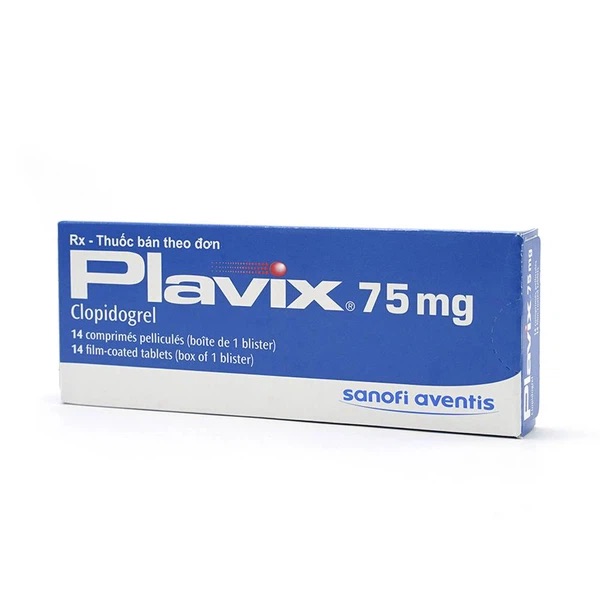 Thuốc giảm nguy cơ thành lập huyết khối Plavix 75mg (14 viên/hộp)