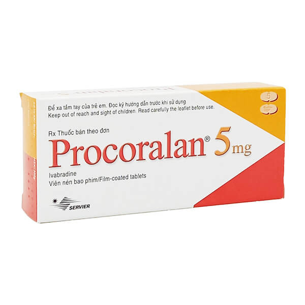 Thuốc trị đau thắt ngực Procoralan 5mg (4 vỉ x 14 viên/hộp)