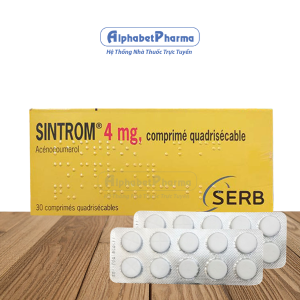 Thuốc chống đông điều trị nhồi máu cơ tim do huyết khối Sintrom 4mg (3 vỉ x 10 viên/hộp)