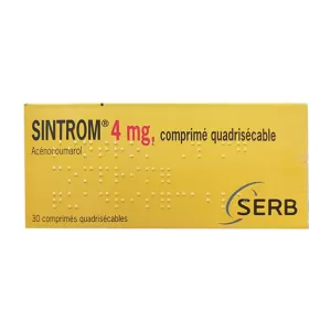 Sintrom 4mg (3 vỉ x 10 viên/hộp)