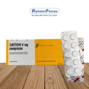 Sintrom 4mg (2 vỉ x 10 viên/hộp)