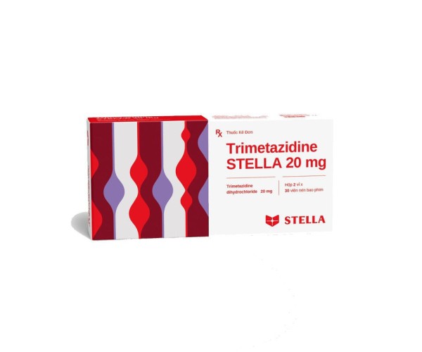 Thuốc trị đau thắt ngực Trimetazidine Stella 20mg (2 vỉ x 30 viên/hộp)