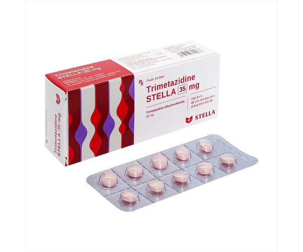 Thuốc điều trị đau thắt ngực Trimetazidin Stella 35mg MR (3 vỉ x 10 viên/hộp)