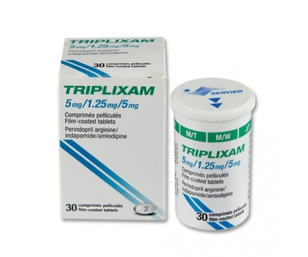 Thuốc trị cao huyết áp Triplixam 5/1.25/5 (30 viên/hộp)