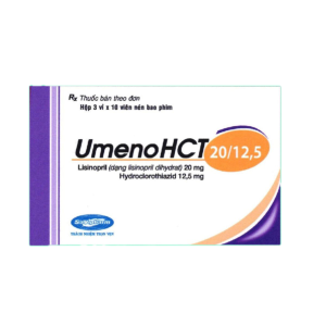 Thuốc trị tăng huyết áp UmenoHCT 20/12.5 (3 vỉ x 10 viên/hộp)