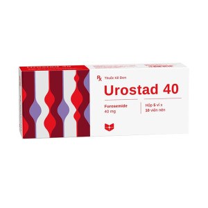 Thuốc lợi tiểu Urostad 40mg (5 vỉ x 10 viên/hộp)