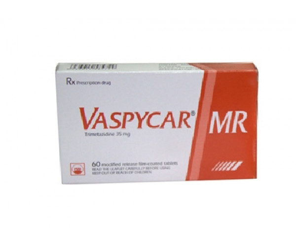 Thuốc trị đau thắt ngực Vaspycar MR 35mg (2 vỉ x 30 viên/hộp)