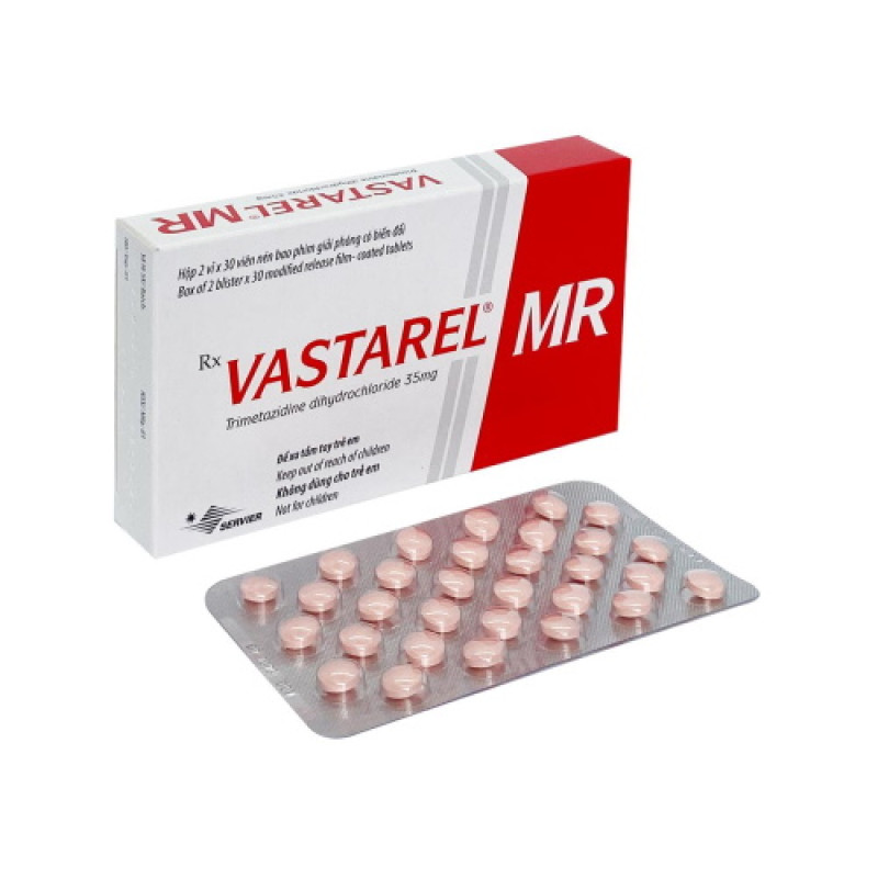 Vastarel Mr 35mg (2 vỉ x 30 viên/hộp)