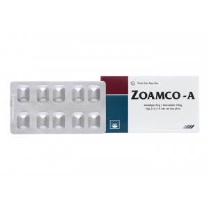 Thuốc điều trị tăng huyết áp và tăng cholesterol Zoamco - A (2 vỉ x 10 viên/hộp)
