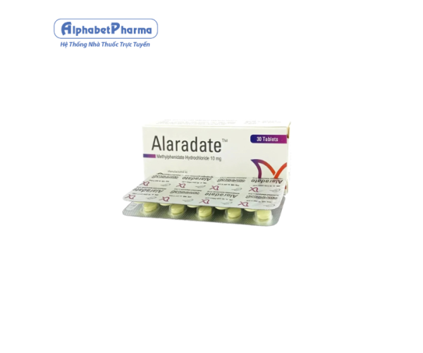 Thuốc điều trị rối loạn tăng động Alaradate 10mg (30 viên/hộp)