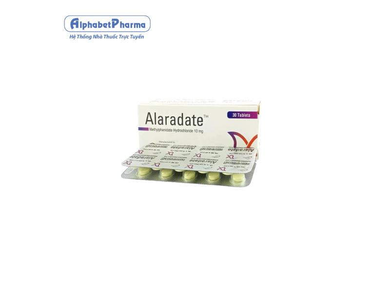 Thuốc điều trị rối loạn tăng động Alaradate 10mg (30 viên/hộp)