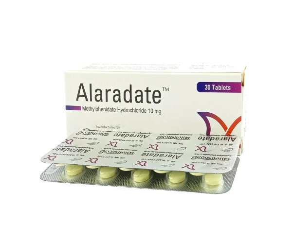 Thuốc điều trị rối loạn tăng động Alaradate 10mg (30 viên/hộp)