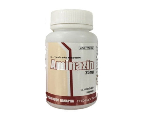 Thuốc điều trị tâm thần phân liệt Aminazin 25mg (200 viên/chai)